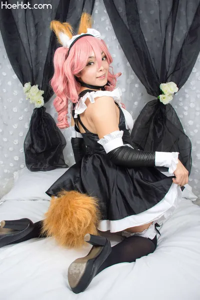 Hitomi Locks - Tamamo maid nude cosplay leaked 247225