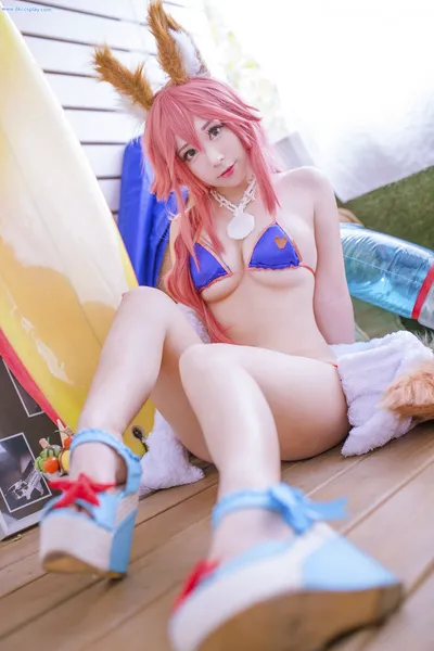 [叫我千寻大人] 玉藻前 泳裝 FGO Tamamo no Mae Swimsuit nude cosplay leaked 368892