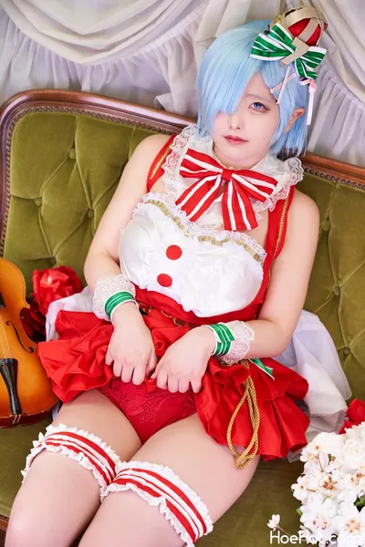 Itchika Red-Beryl - XMas Rem nude cosplay leaked 48250