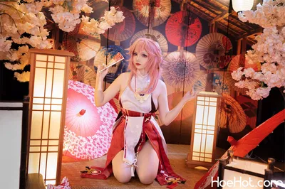 雪晴Astra - 八重神子 nude cosplay leaked 330114