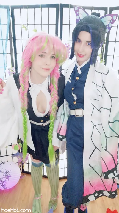 Kerocchi &amp; Umiko - Shinobu and Mitsuri (Demon Slayer - Yuri) nude cosplay leaked 524871