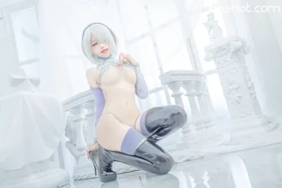 [蠢沫沫momo-][Cosplay][2b 冰雪]60P nude cosplay leaked 556621