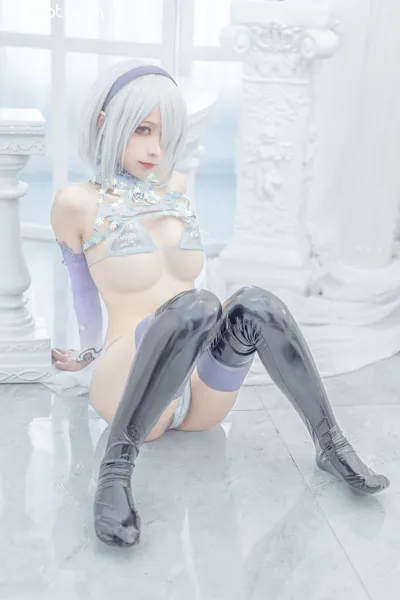 [蠢沫沫momo-][Cosplay][2b 冰雪]60P nude cosplay leaked 556632