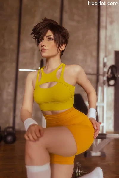 Narga Aoki - Workout with Tracer nude cosplay leaked 79295