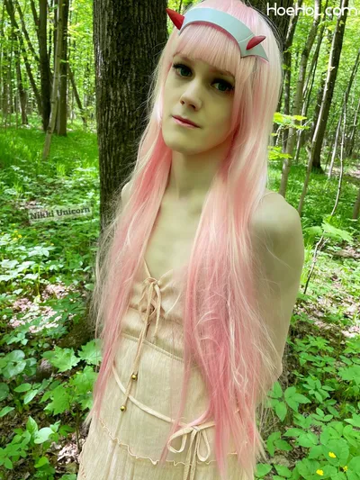 Cute Pink Unicorn - Zero Two nude cosplay leaked 177267