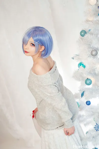 Akariia - Rem XMAS nude cosplay leaked 297882