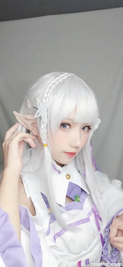 [花柒Hana] D.va同人魔法少女 | 艾米莉亚 nude cosplay leaked 430416