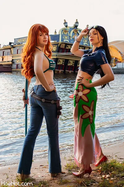 Likeassassin &amp; Anya Ichios - Nami &amp; Robin nude cosplay leaked 134478