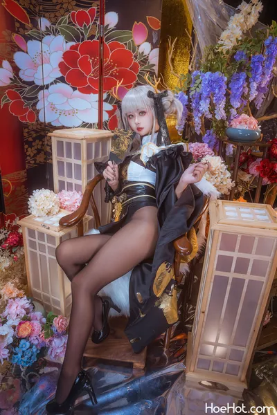 萌芽儿 - 白兔和服 nude cosplay leaked 45765