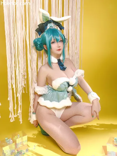 [Hoshilily] September 2023 Plan A - Hatsune Miku BiCute Bunnies (White Bunny Version) nude cosplay leaked 162171