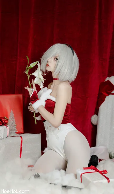 Himeecosplay - 2B Xmas nude cosplay leaked 347371