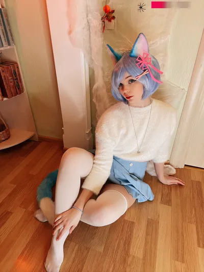 Caticornplay - Rem nude cosplay leaked 8717