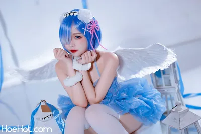 二佐Nisa - 蕾姆天使 nude cosplay leaked 518497