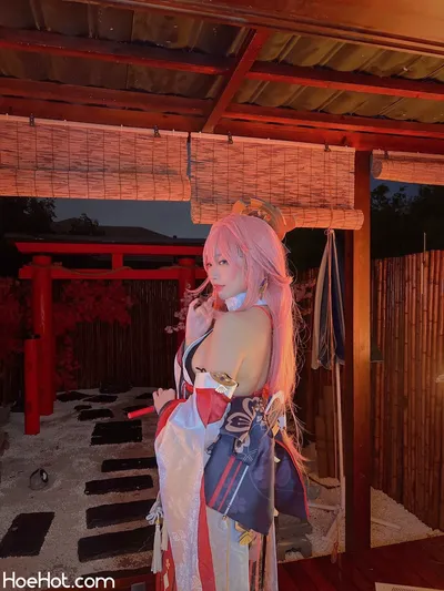 Sakuracyan - Yae Miko nude cosplay leaked 55470