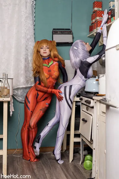 Olyashaa - Rei &amp; Asuka nude cosplay leaked 292266