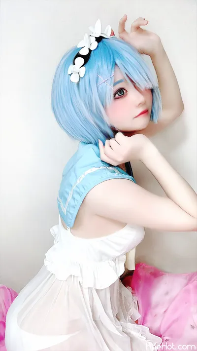 [°ʚ魔王てゃんɞ°] Rem Lingerie nude cosplay leaked 471709