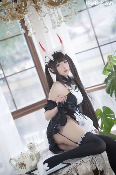 [阿包也是兔娘] NO.48 1月舰长 能代女仆 Azur Lane Noshiro Maid nude cosplay leaked 447868