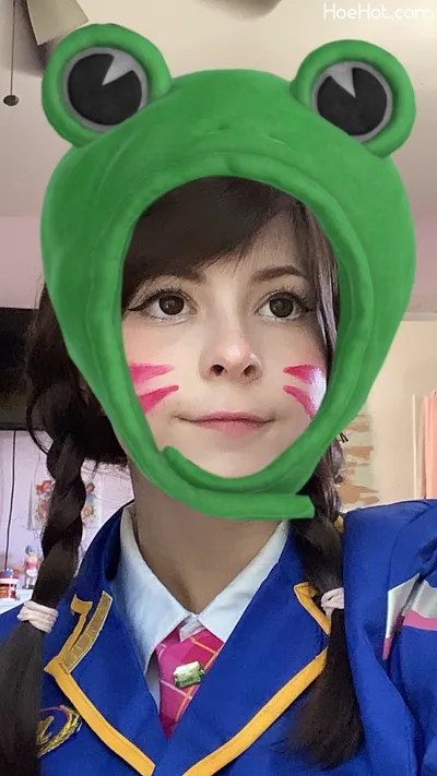 Melondoki - D.Va schoolgirl nude cosplay leaked 283213