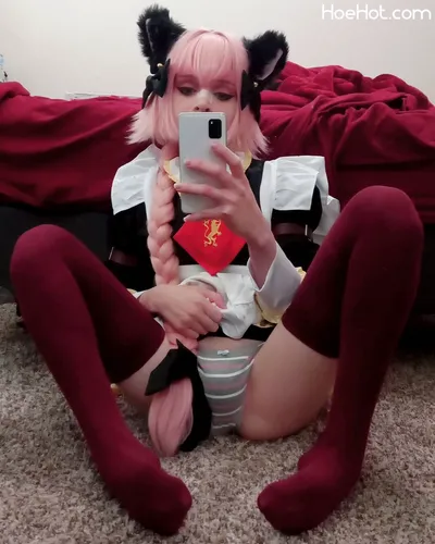 Trappy-chan - Neko Maid Astolfo nude cosplay leaked 374421