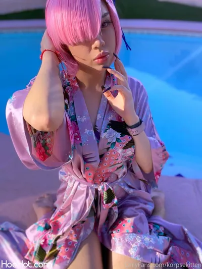 Korpsekitten - Ram at the pool nude cosplay leaked 395144