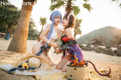 伊喵君_Nya &amp; 是一只熊仔吗 - 静流&amp;惠理子 nude cosplay leaked 410283