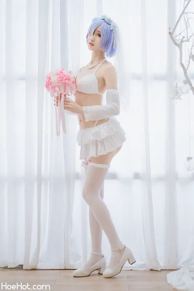 [木绵绵OwO] 蕾姆婚纱 nude cosplay leaked 128287