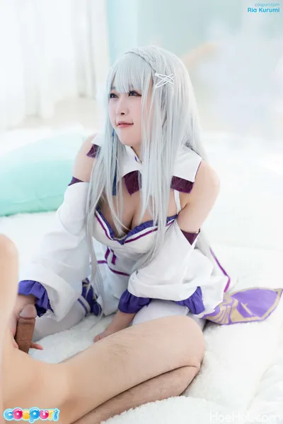 Ria Kurumi - Emilia nude cosplay leaked 195631