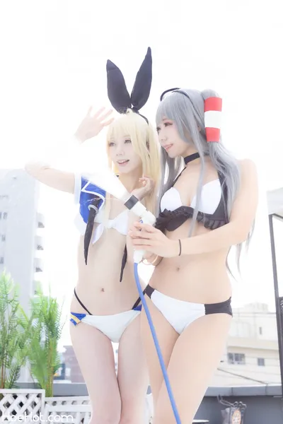 [Air Comiket 2] Shimakaze &amp; Amatsukaze Swimsuit - Zekazeka 2 nude cosplay leaked 169470