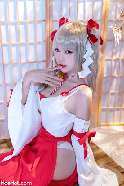 miko酱ww - 可畏巫女 nude cosplay leaked 429327