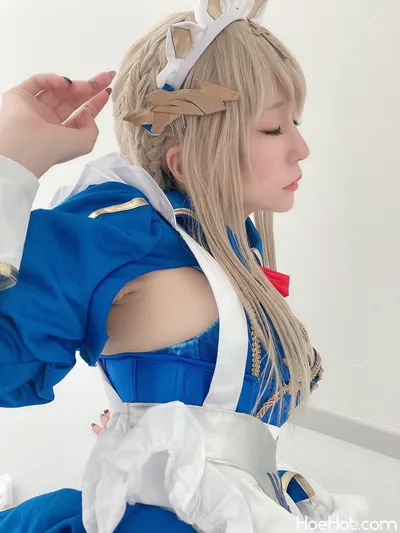 [林檎蜜紀] 乳上メイドで…💙👑デカ乳andロングスカートの中も、、ドスケベ💙💖 (Fate/Grand Order) nude cosplay leaked 422408