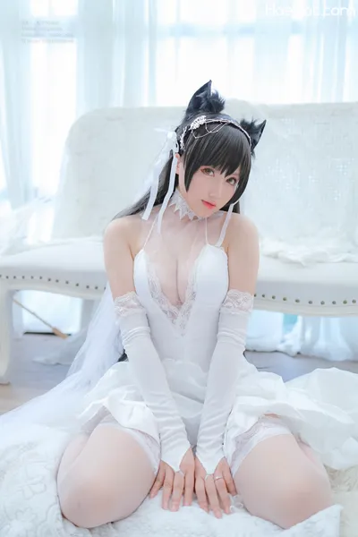 Nyako喵子 爱宕婚纱 nude cosplay leaked 400093