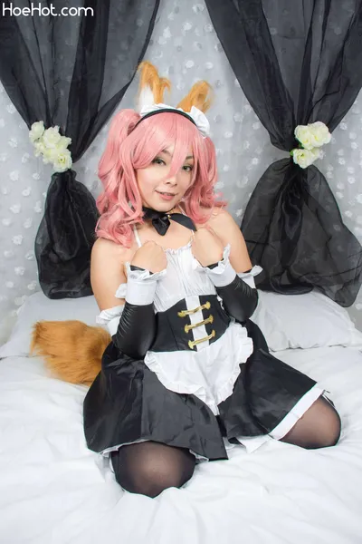 Hitomi Locks - Tamamo maid nude cosplay leaked 247231