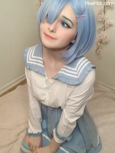 ItsCandyCloud - Rem Schoolgirl nude cosplay leaked 278568