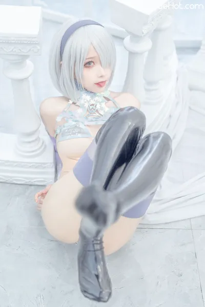 [蠢沫沫momo-][Cosplay][2b 冰雪]60P nude cosplay leaked 556640