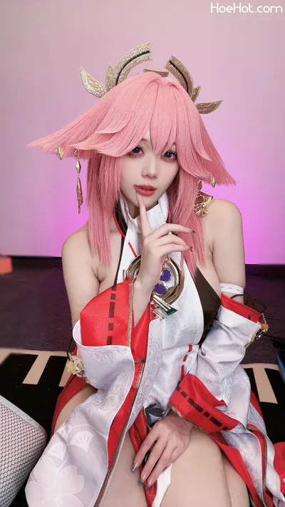 九言 - Yae Miko nude cosplay leaked 58323