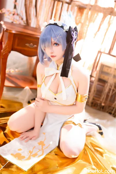 星之迟迟 - 蕾姆旗袍 small nude cosplay leaked 47773