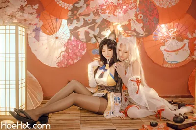 miko酱ww&amp;花京院腥鱼 - 胡桃 nude cosplay leaked 428587