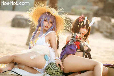 伊喵君_Nya &amp; 是一只熊仔吗 - 静流&amp;惠理子 nude cosplay leaked 410277