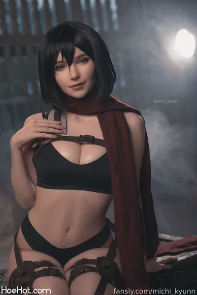 Michi Kyunn - Mikasa nude cosplay leaked 190734