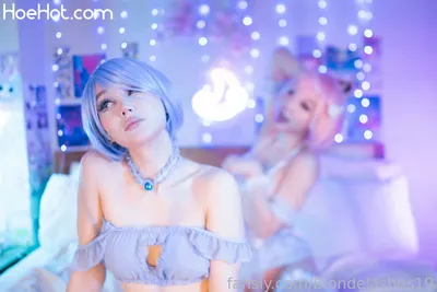 Blondelashes19 - Ram &amp; Rem Lingerie nude cosplay leaked 203799