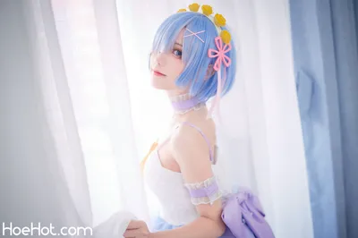 【花柒Hana】NO.02 蕾姆CLEAR DRESS nude cosplay leaked 613482