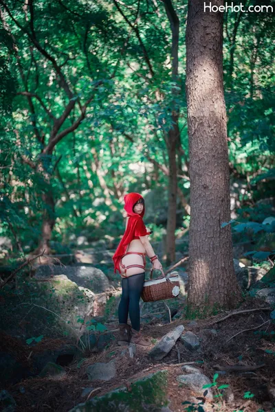 Mimmi (밈미) - DJAWA  Photo -  Naughty Red Hiring Hood nude cosplay leaked 468184