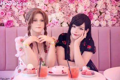 Little Giuli - Tifa &amp; Aerith nude cosplay leaked 50988