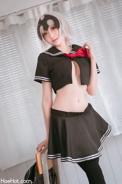 [瓜希酱]  黑贞德 校服 nude cosplay leaked 519594