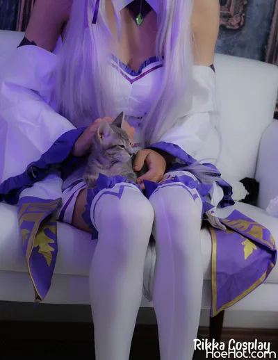 Rikka Cosplay - Emilia nude cosplay leaked 425045