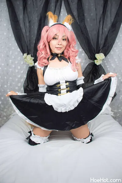 Hitomi Locks - Tamamo maid nude cosplay leaked 247226