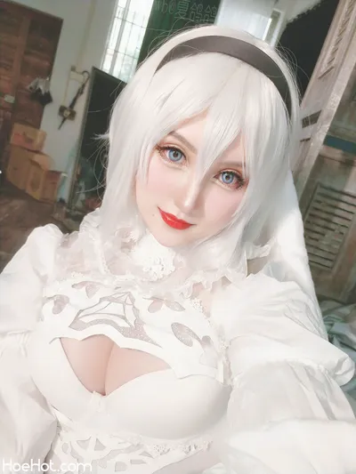 Yorkie - Bride 2B nude cosplay leaked 60277