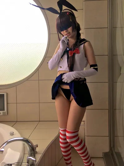 (fantia) [Today Cosplay is a side dish] Kan**lle・&quot;Shigure wearing Shimakaze&#039;s uniform&quot; Cosplay Gonzo Pornography! (Kantai Collection -KanColle-) nude cosplay leaked 504407