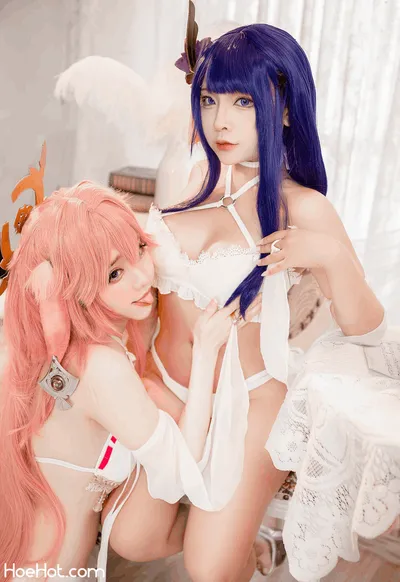 Sayo momo x Sally Dorasnow –  Raiden Yae nude cosplay leaked 218463