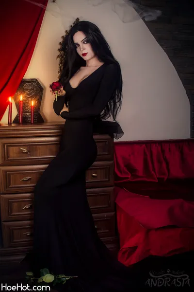 Andrasta - Morticia Addams nude cosplay leaked 580984